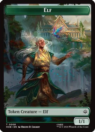 Elf // Dwarf Double-Sided Token (HOB-8 // 6) - The Hobbit Foil、Wizards of the Coast、kayou