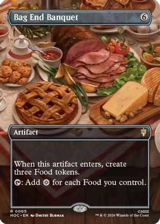 Bag End Banquet (Borderless) (HOC-005) - The Hobbit: Eternal-Legal Foil、Wizards of the Coast、kayou