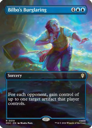 Bilbo's Burglaring (Borderless) (HOC-010) - The Hobbit: Eternal-Legal Foil、Wizards of the Coast、kayou