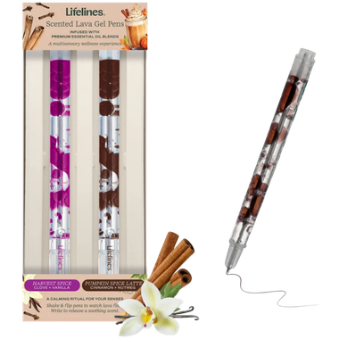 Lifelines: Scented Lava Pen Set - 2-Pack - Violet/Brown、Lifelines、kayou