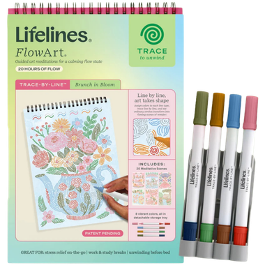 Lifelines FlowArt: Trace-by-Line - Brunch in Bloom、Lifelines、kayou