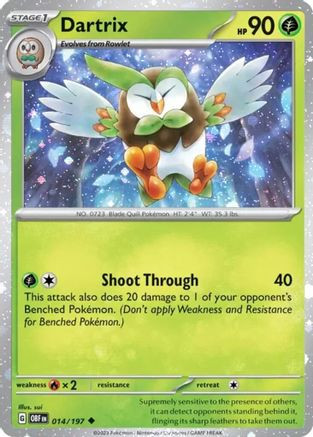 Dartrix - 014/197 (Cosmos Holo) 14 - Miscellaneous Cards Products Holofoil、The Pokémon Company、kayou