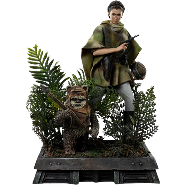 Star Wars: Return of the Jedi - Leia and Wicket LUCSWR126625-10 - Art Scale 1/10 Statue、Iron Studios、kayou