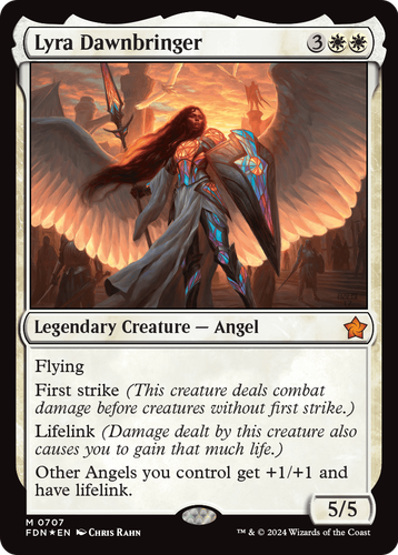 Lyra Dawnbringer (0707) (FDN-707) - Foundations、Wizards of the Coast、kayou