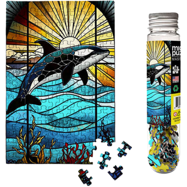 MicroPuzzles: Stained Glass Orca - Marine Life (150pcs)、MicroPuzzles、kayou