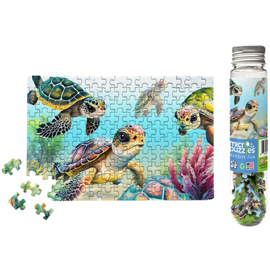 MicroPuzzles: Flippin Awesome Sea Turtles - Marine Life (150pcs)、MicroPuzzles、kayou