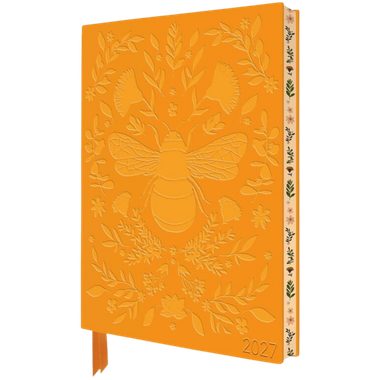 Jade Mosinski: Bee 2027 Artisan Art Vegan Leather Diary Planner、Flame Tree Publishing、kayou