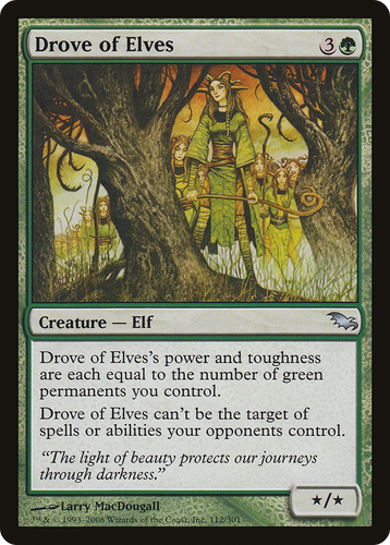 Drove of Elves (SHM-112) - Shadowmoor Foil (MP)、Wizards of the Coast、kayou