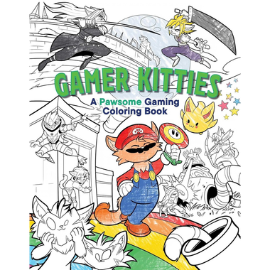 Gamer Kitties: A Pawsome Gaming Coloring Book、Insight Editions、kayou