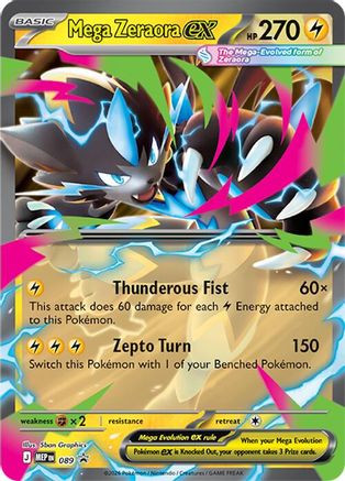 Mega Zeraora ex - 089 89 - ME Mega Evolution Promo Holofoil - Game