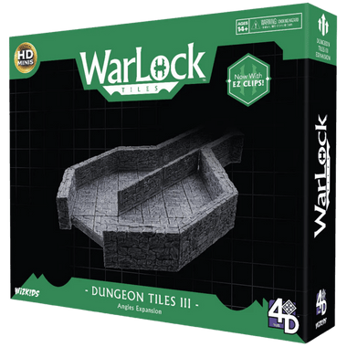 Wizkids Miniatures 4D Settings: WarLock Tiles - Dungeon Tiles III - Angles Expansion