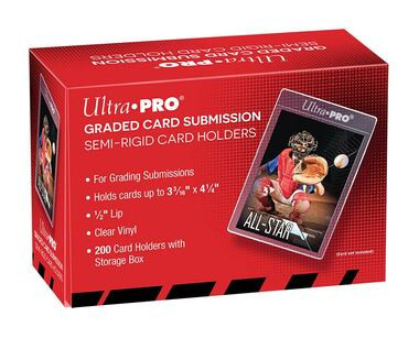 ultra pro oversized card sleeves Sleeves: Semi-Rigid - Graded Submission Size (200ct) These 24ct Oversized Deck Protector sleeves for Magic Ultra PRO Graded Card Resealable