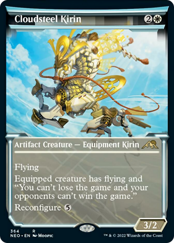Cloudsteel Kirin (NEO-364) - Kamigawa: Neon Dynasty: (Showcase