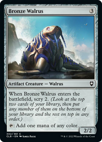 Bronze Walrus (CLB-302) - Commander Legends: Battle for Baldur's Gate Foil - Game Nerdz Bronze Walrus (CLB-302) - Commander Legends: Battle for Baldur's Gate Foil - Game Nerdz