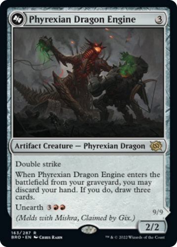 Phyrexian Dragon Engine (BRO-163A) - The Brothers' War Foil - Game