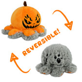 TeeTurtle: Reversible Spider Plush - Grey & Orange