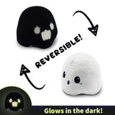 TeeTurtle: Reversible Ghost Plush - White & Black