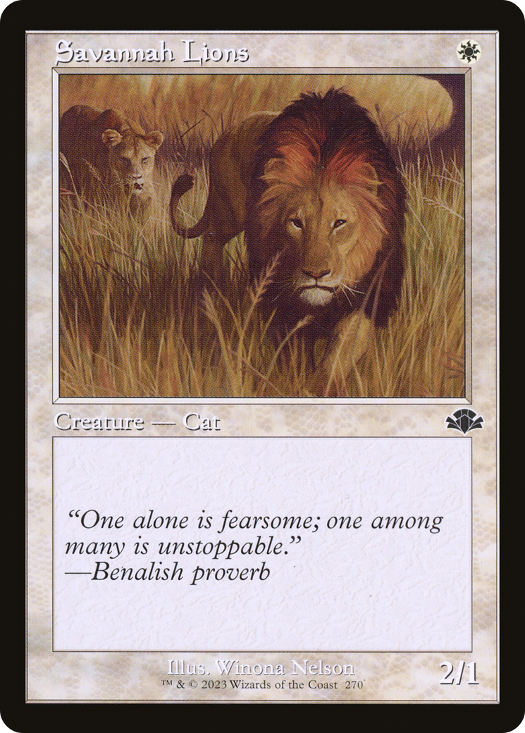 Savannah Lions - Dominaria Remastered Foil - Game Nerdz