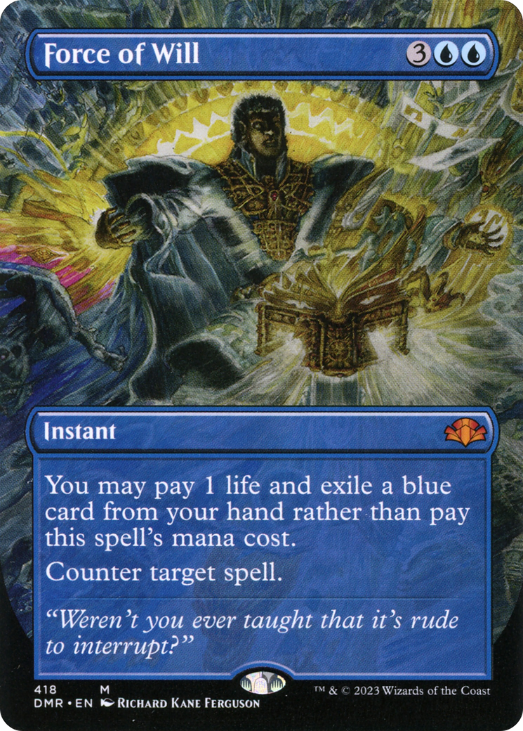 Force of Will (DMR-418) - Dominaria Remastered (Borderless) - Game