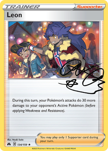 Leon 134/159 - Crown Zenith Holofoil - Game Nerdz