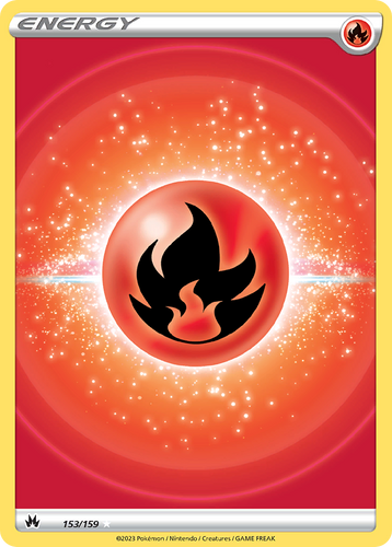 Fire Energy 153/159 - Crown Zenith Holofoil - Game Nerdz