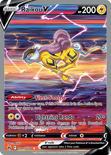 Raikou - 16/132 (Cracked Ice Holo) 16 - Miscellaneous Cards Products  Holofoil - Game Nerdz