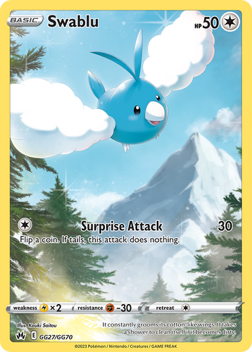 Swablu GG27/70 - Crown Zenith Galarian Gallery Holofoil - Game Nerdz
