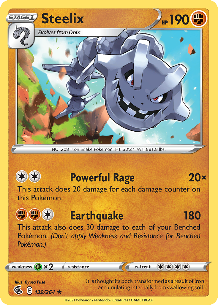 shiny steelix pokemon card Shining (Dont apply Weakness and Resistance for Benched Pokemon). Pokemon proxy cards first edition
