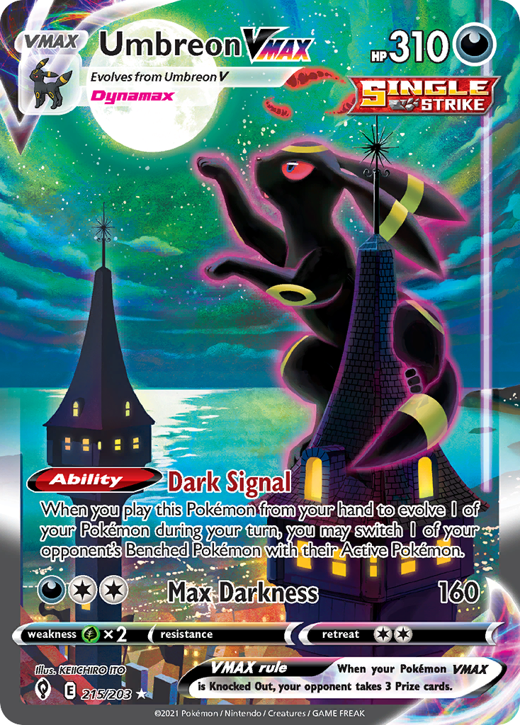 NABURA 夢新 DEATHFLUTTER240/130 Umbreon SWSH129/298 - SWSH Black Star Promos Holofoil (LP