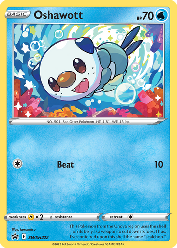 Oshawott SWSH222/298 - SWSH Black Star Promos Holofoil - Game Nerdz