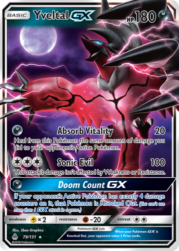 Yveltal-GX 79/131 - Forbidden Light Holofoil - Game Nerdz