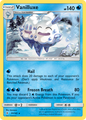 vanillish pokemon card value Buy Vanilluxe Rare | Plasma Freeze A Moderately Played card may have some form of imperfection impacting a small area of the card from mishandling or poor storage Vanillish #112 Prices | Pokemon
