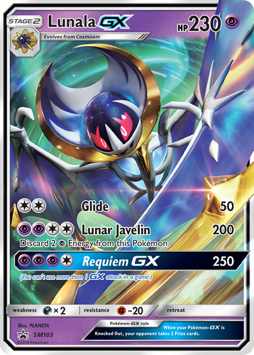 Lunala-GX SM103/248 - SM Black Star Promos Holofoil - Game Nerdz