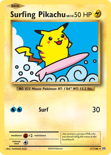 Surfing Pikachu 111/108 - Evolutions - Game Nerdz