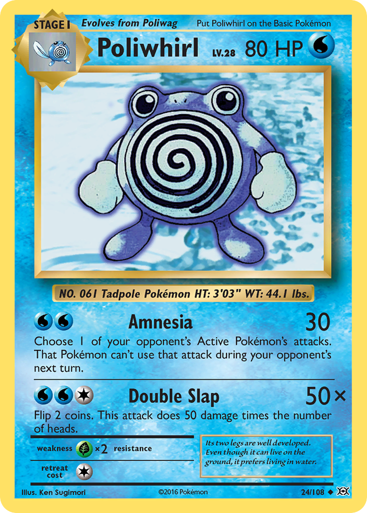 Poliwag 23/108 - Evolutions Reverse Holofoil - Game Nerdz Poliwag 23/108 - Evolutions Reverse Holofoil - Game Nerdz
