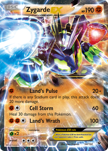 Zygarde-EX 54/124 - Fates Collide Holofoil - Game Nerdz