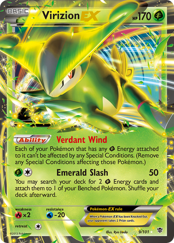 Virizion-EX 9/101 - Plasma Blast Holofoil - Game Nerdz