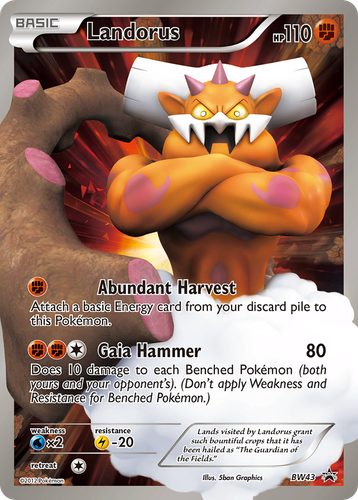 Landorus BW43/101 - BW Black Star Promos Holofoil - Game Nerdz