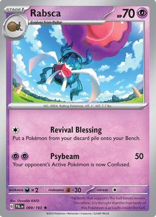 Rabsca - 099/193 99 - SV02 Paldea Evolved Holofoil - Game Nerdz