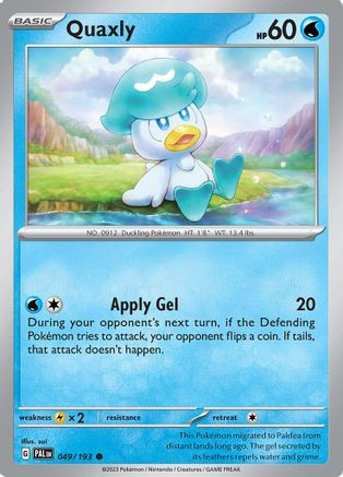 Quaxly - 049/193 49 - SV02 Paldea Evolved - Game Nerdz