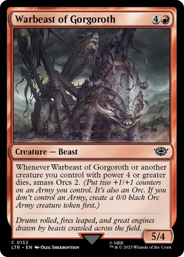 Warbeast of Gorgoroth (LTR-152) - The Lord of the Rings: Tales of Middle-earth - Game Nerdz Warbeast of Gorgoroth (LTR-152) - The Lord of the Rings: Tales of Middle-earth - Game Nerdz