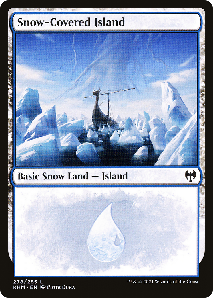 Snow-Covered Island (PANA-258) - MTG Arena Promos: (Full Art