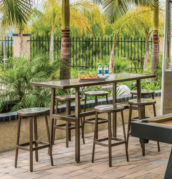 Plank Dining Collection Gensun Casual Outdoor Patio Furniture
