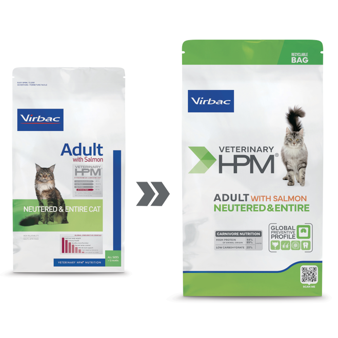 Veterinary HPM Adult With Salmon Neutered & Entire Cat