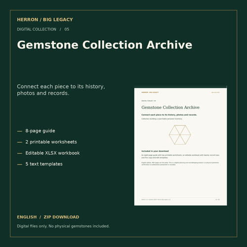 Gemstone Collection Archive digital toolkit cover