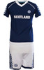 Kids Plain Scotland Football Top In Navy WIth Lion Rampant Logo Size 6-7 Years