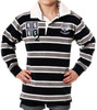 Boys And Girls Edinburgh Rugby Shirt For Kids In Grey Navy Long Sleeve 0-1 years