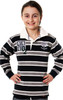 Boys And Girls Edinburgh Rugby Shirt For Kids In Grey Navy Long Sleeve 1-2 years