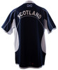 Kids Cool Collar Rugby Shirt With Rugby Ball Design In Navy White Size 0-6 Months