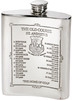 Golf Gift Pewter 6oz Hip Flask St. Andrews Old Golf Course Kidney shape With Course Details